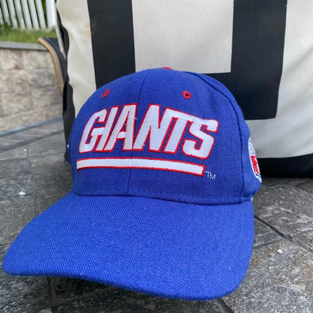🏈 RARE New York Giants Starter Vintage Hat Pro Line 80 Blue Fitted Cap